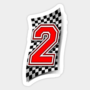Racer Number X Sticker